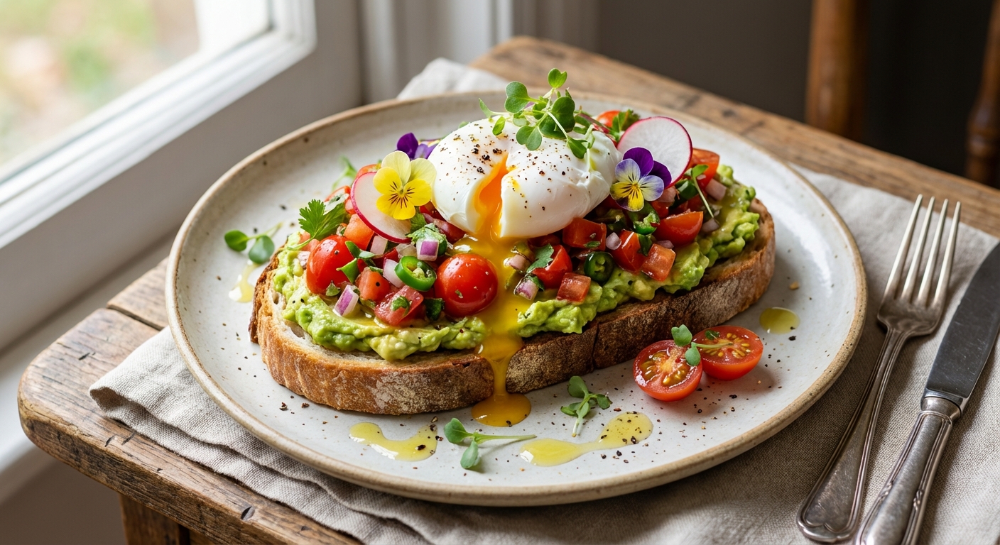 Avocado Toast with Tomato Salsa