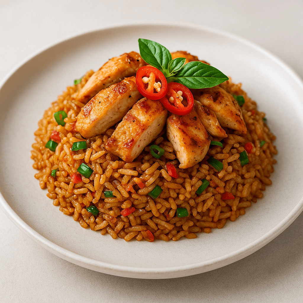 Spicy Fried Rice with Chicken