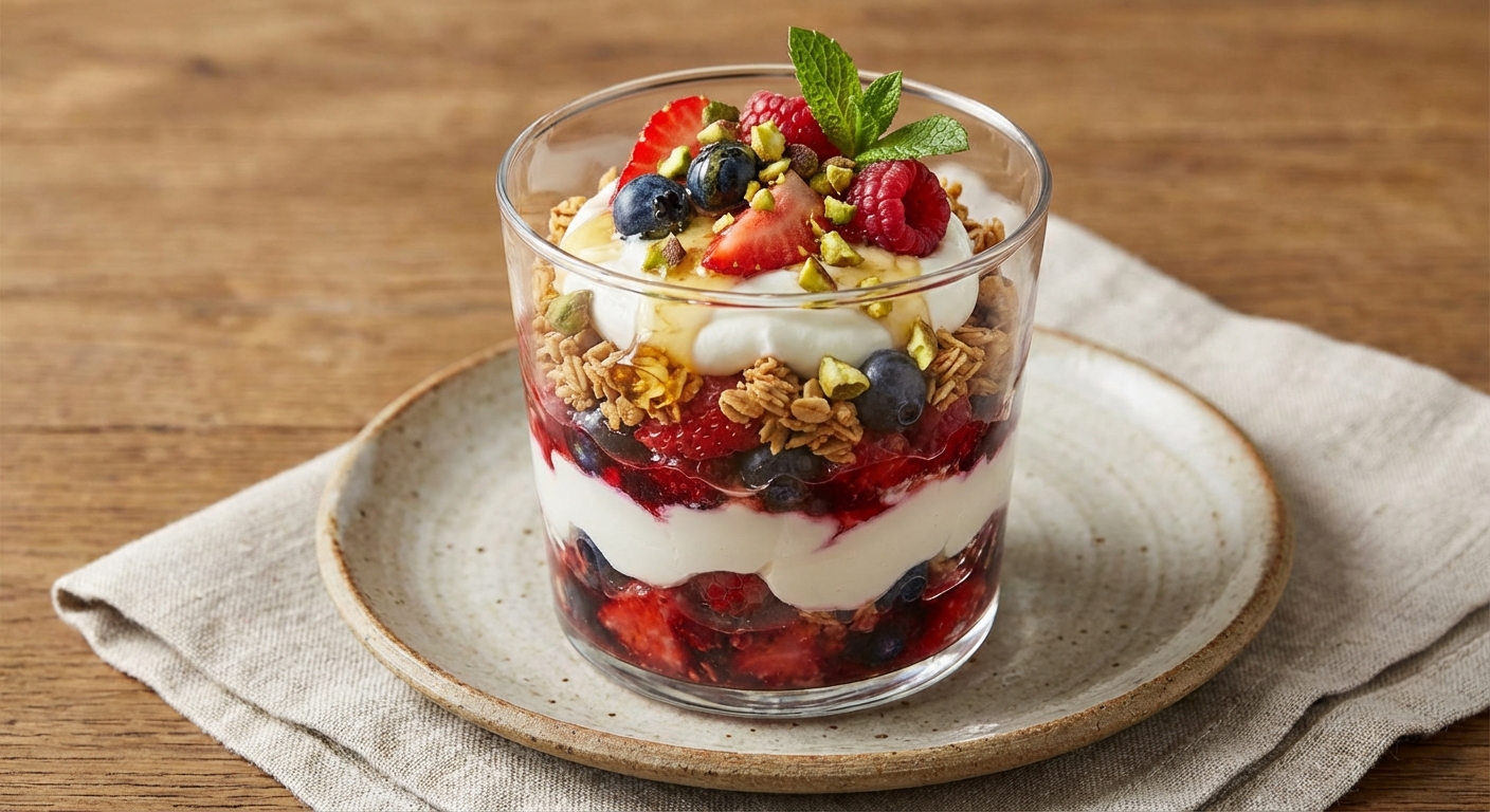 Greek Yogurt Berry Oat Parfait