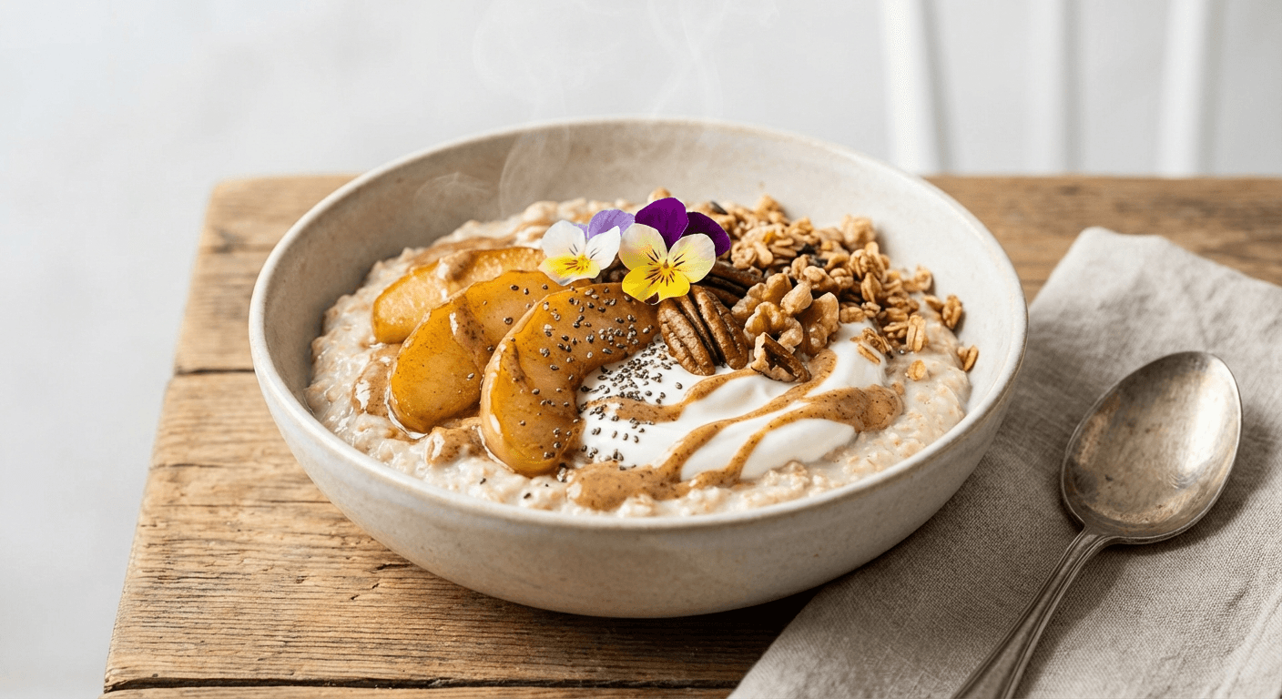 High Protein Apple Oats