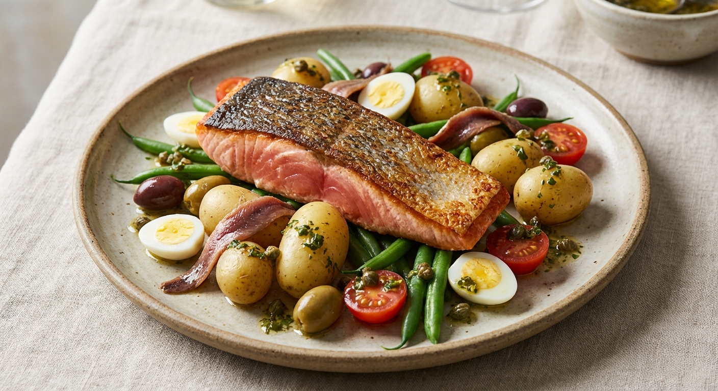 Salmon Niçoise-Style Salad