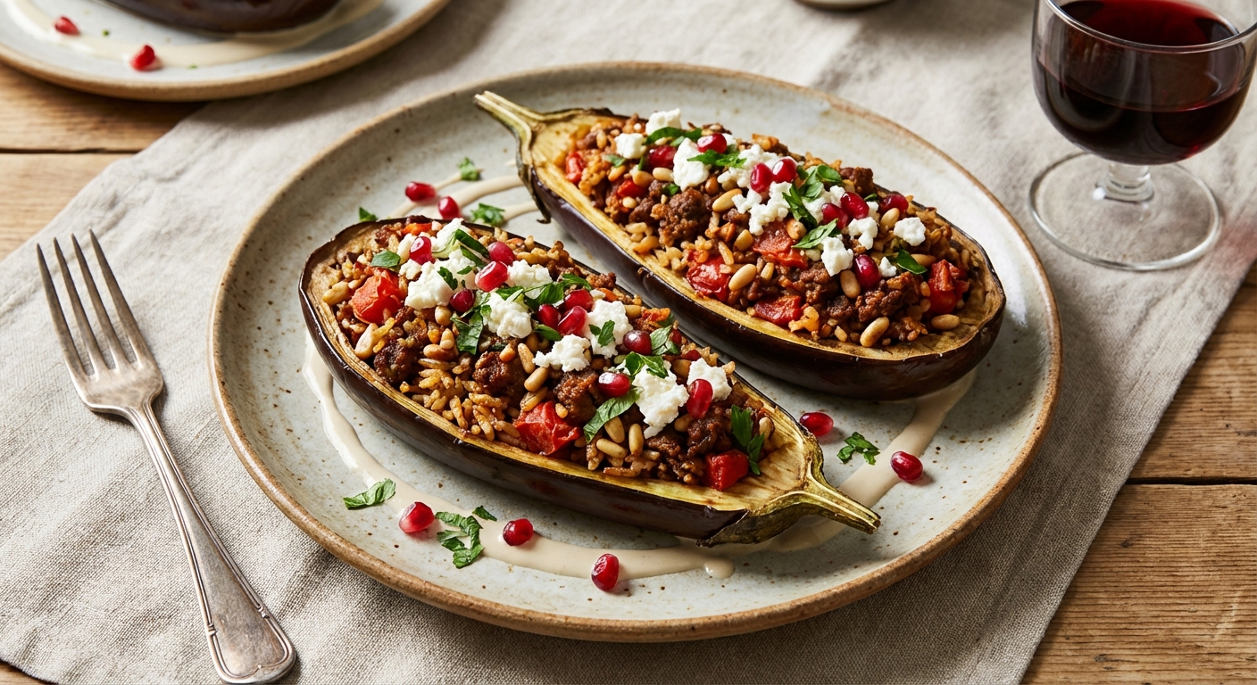 Baked Stuffed Eggplant