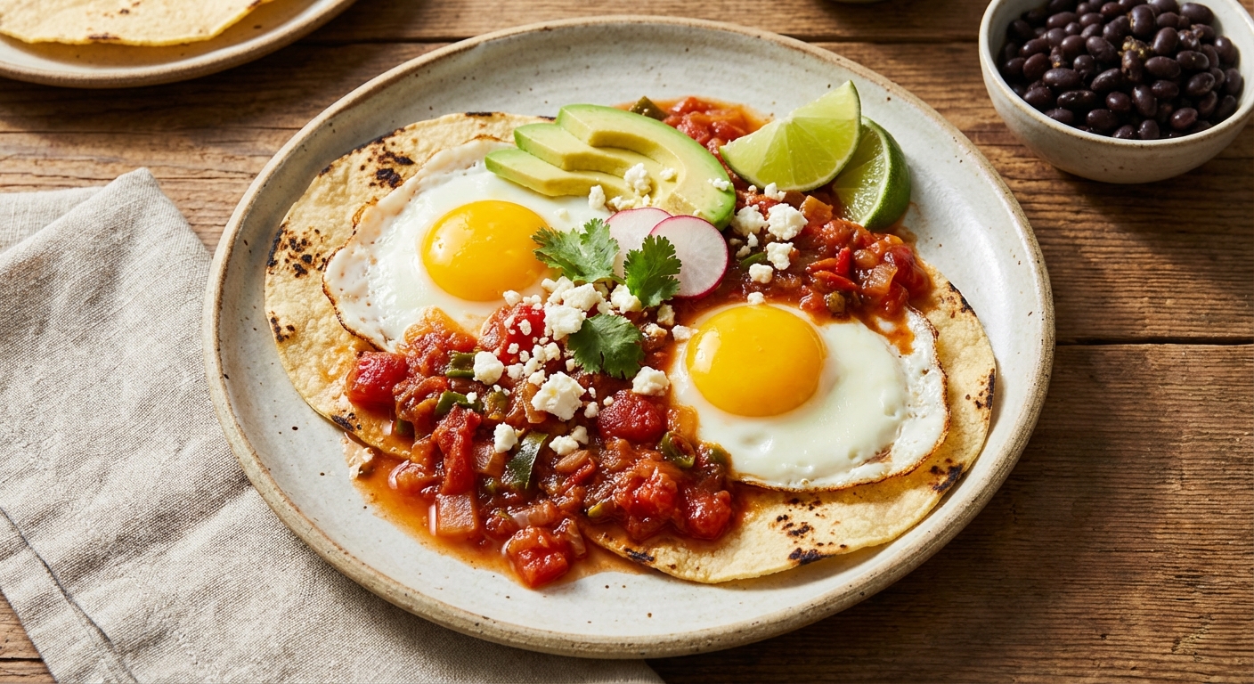 Huevos Rancheros on Corn Tortillas (Light)
