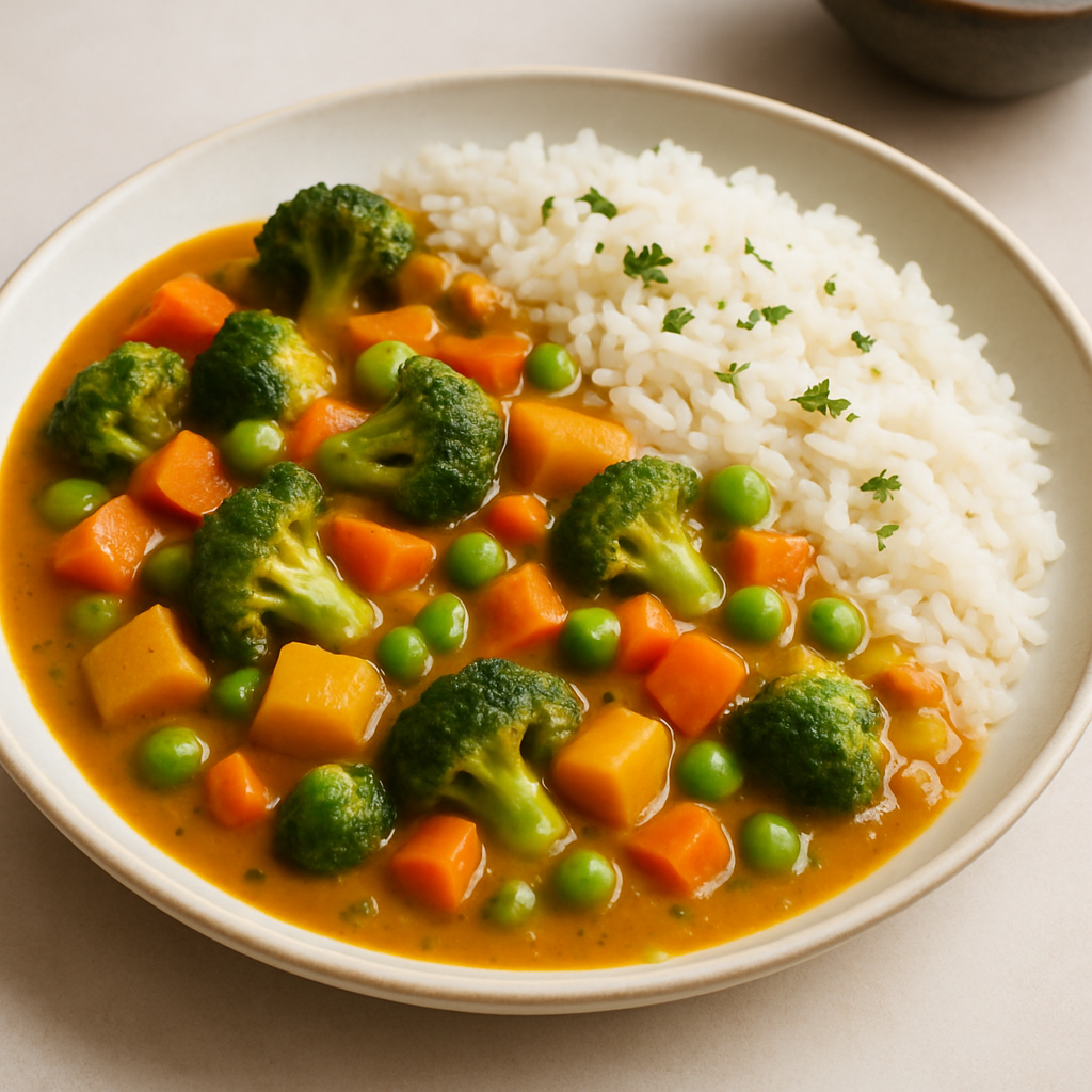 Vegetable Curry with Rice
