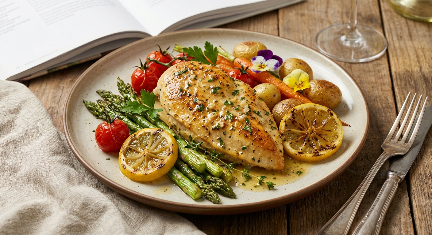 Lemon Garlic Chicken with Vegetables