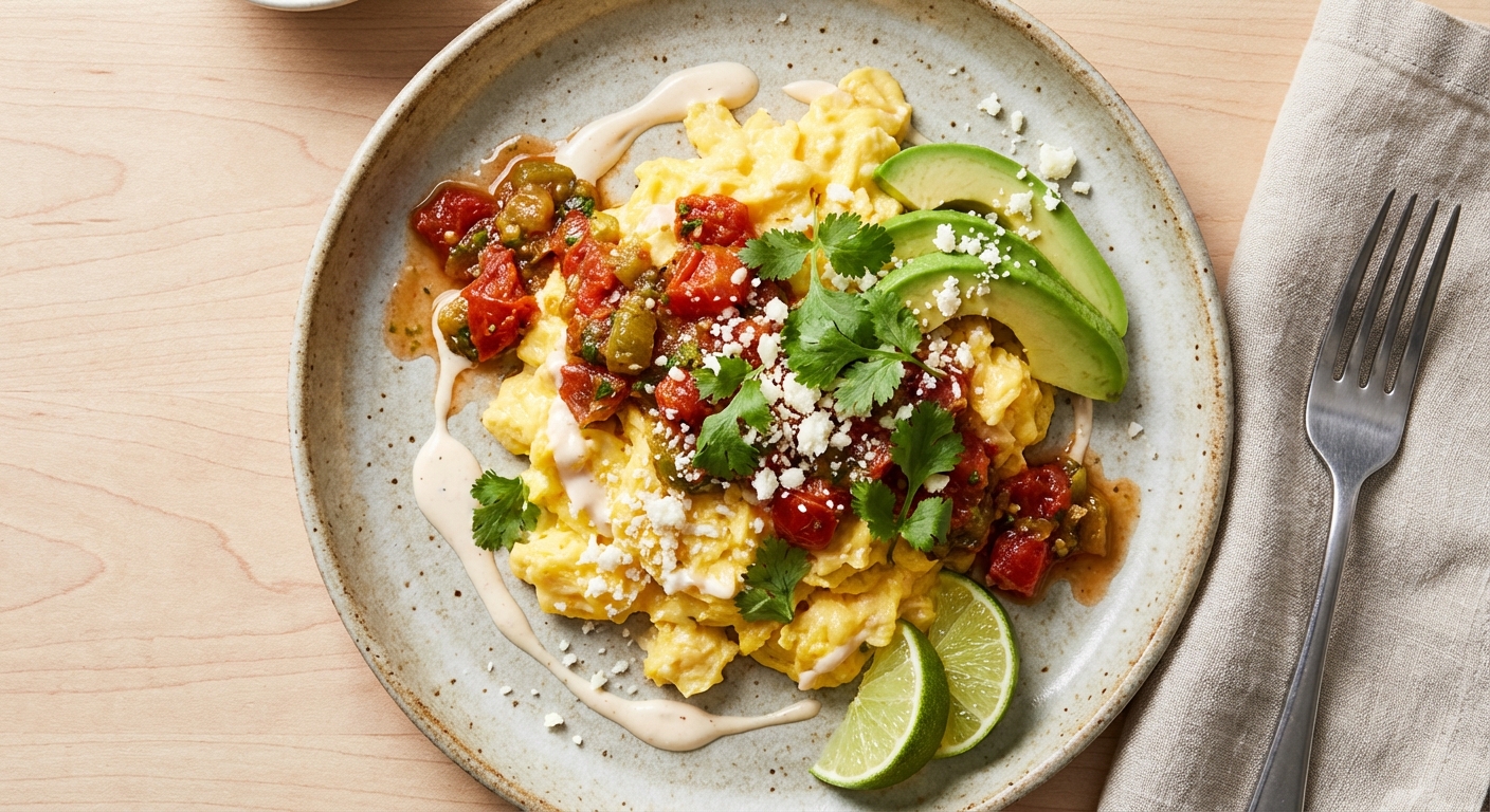 Scrambled Eggs with Salsa