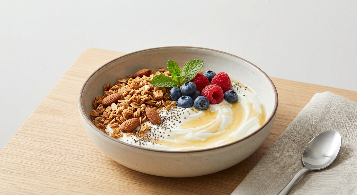 Greek Yogurt with Almond Crunch