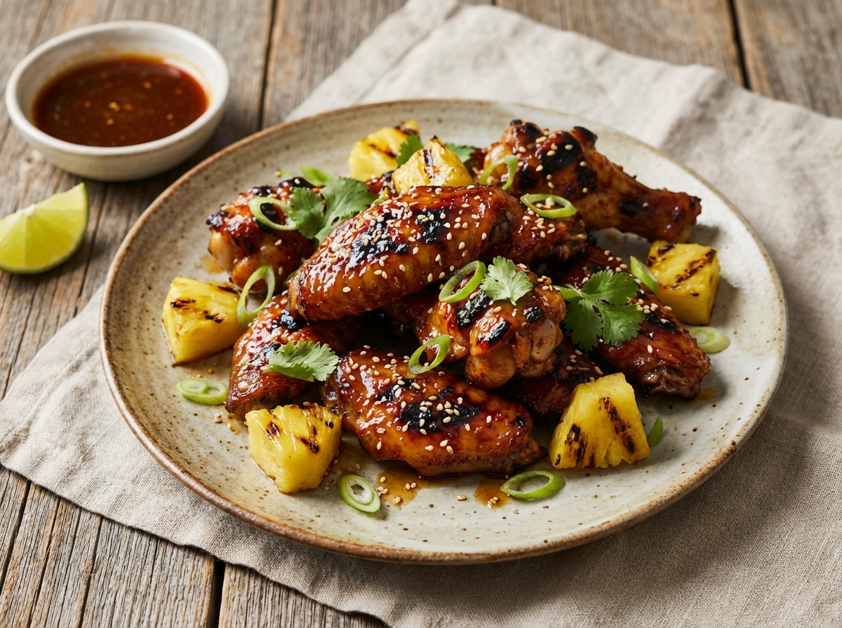 Pineapple Teriyaki Honey Wingettes