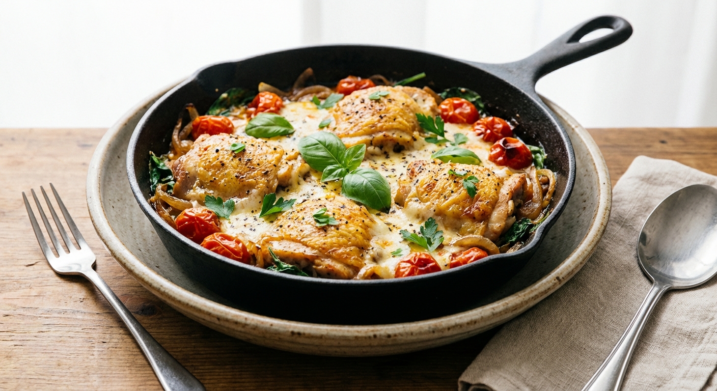 Cheesy Chicken Skillet