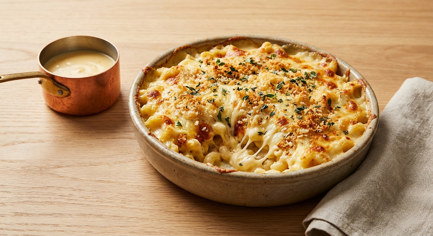 Creamy Mozzarella and Gouda Mac and Cheese
