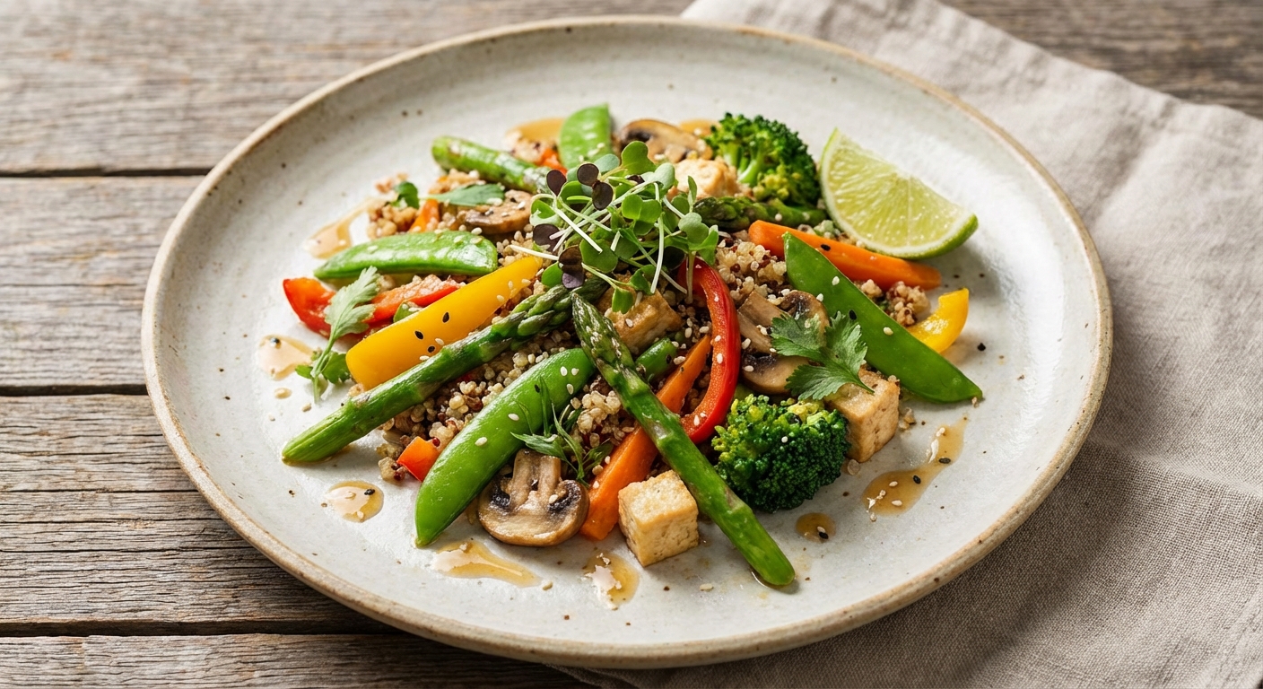 Garden Veggie Stir-Fry with Quinoa