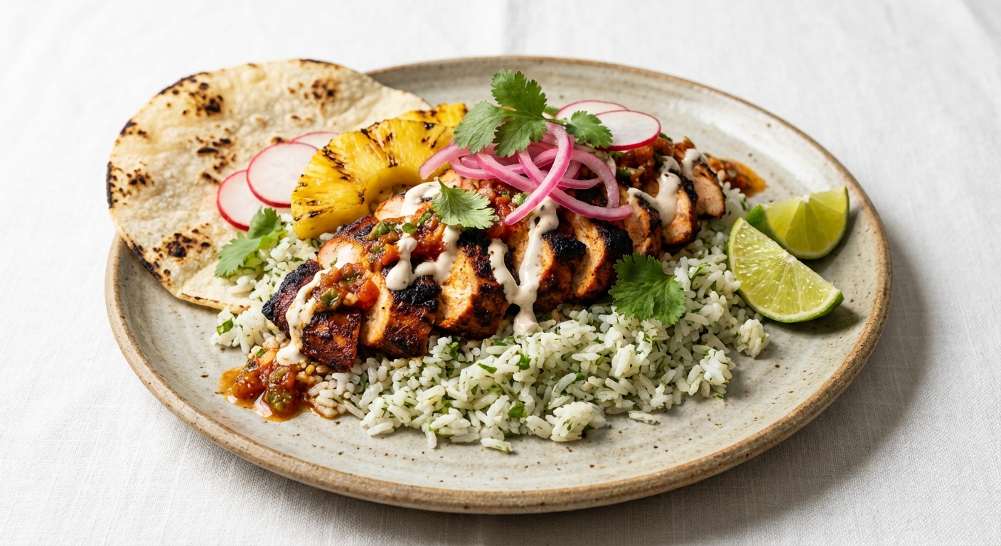 Chicken Al Pastor with Rice