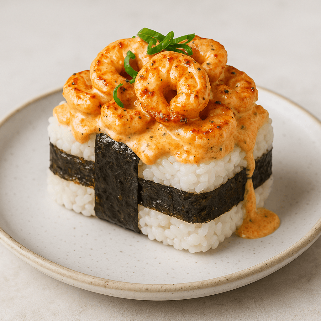 Creamy Cajun Shrimp Musubi