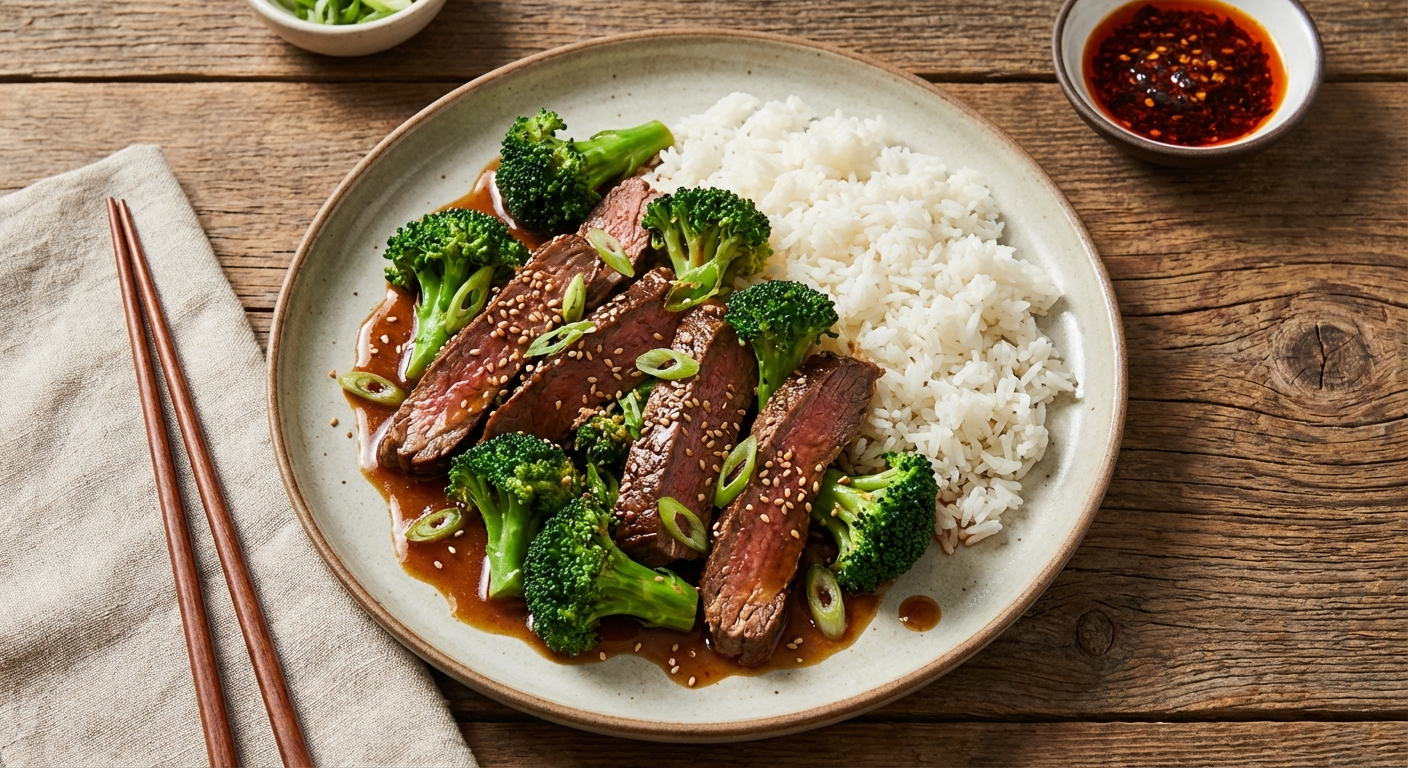 Beef & Broccoli Stir-Fry with Jasmine Rice