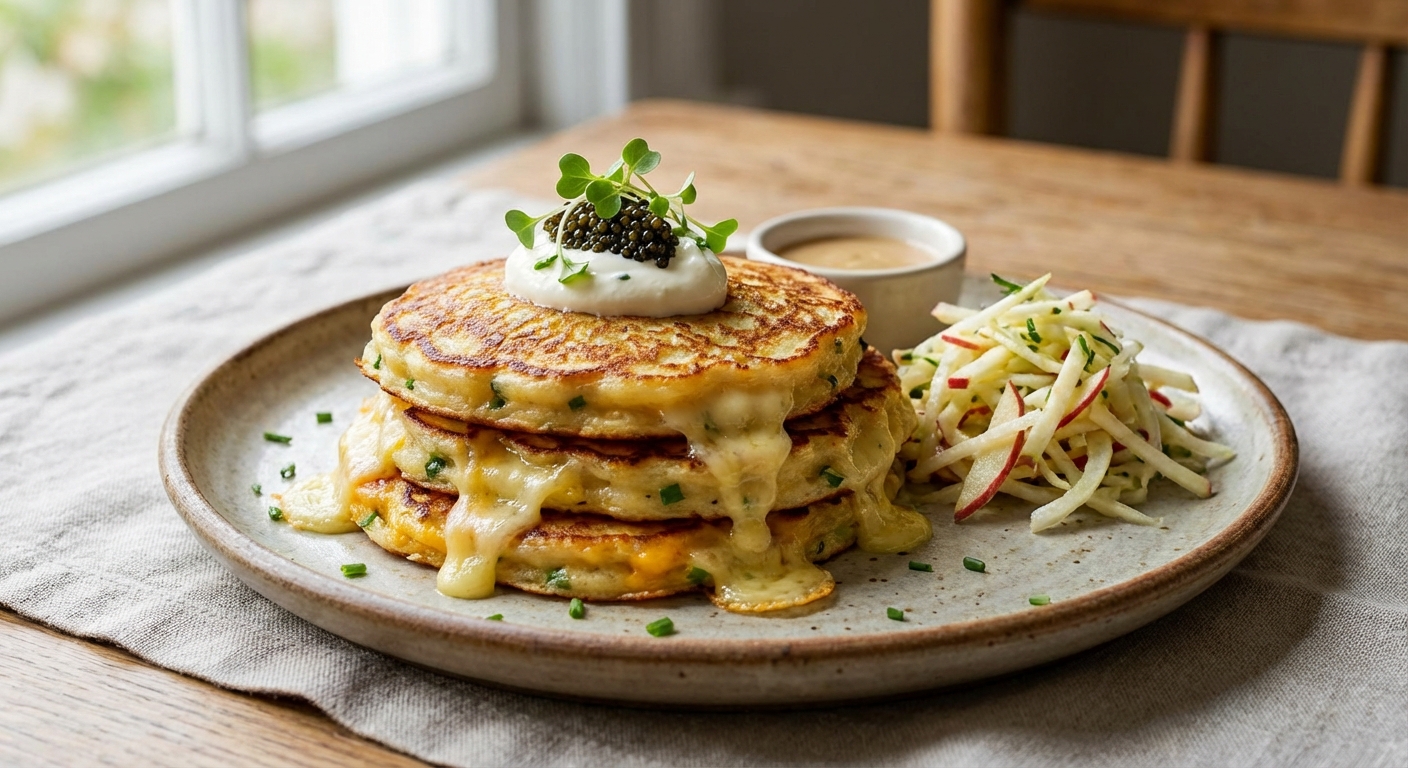 Cheesy Potato Pancakes