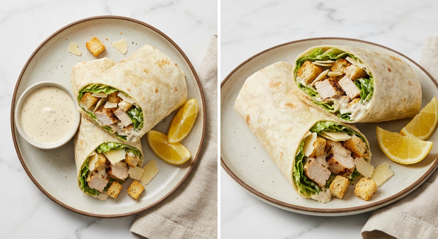 Grilled Chicken Caesar Wraps (Nut-Free)