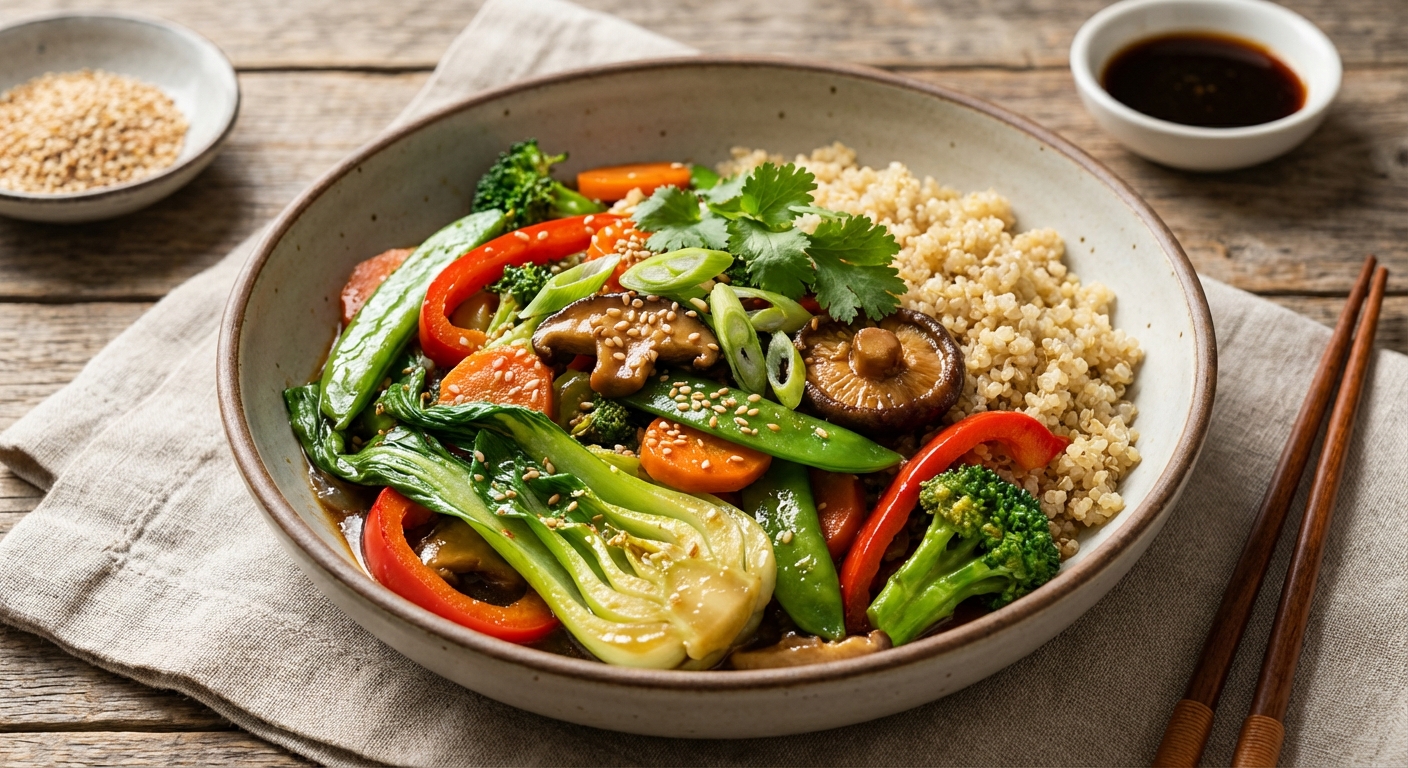 Vegetable Stir Fry with Quinoa