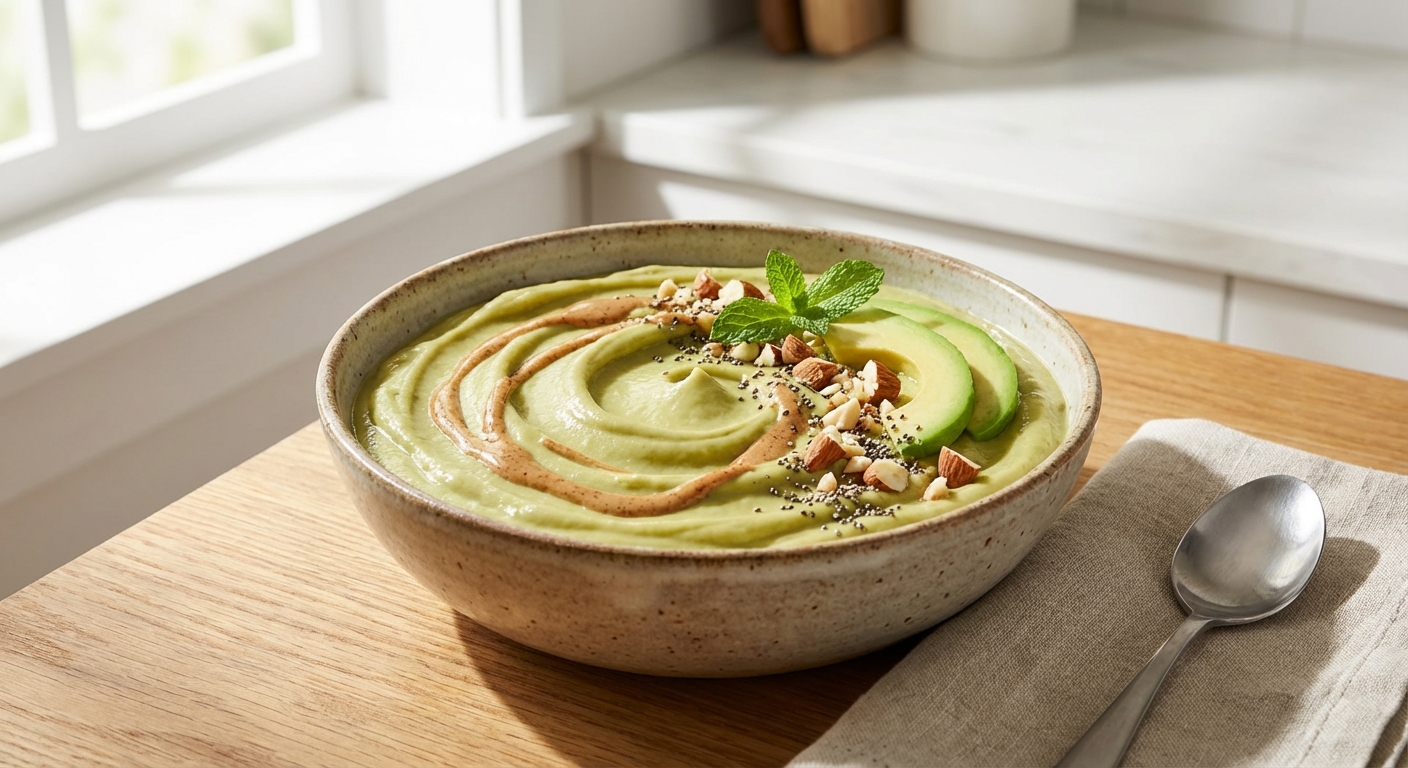 Creamy Almond Butter Avocado Smoothie