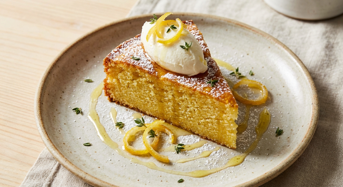 Silken Olive-Oil Cake with Vanilla & Lemon (Simple Restaurant-Style Cake)
