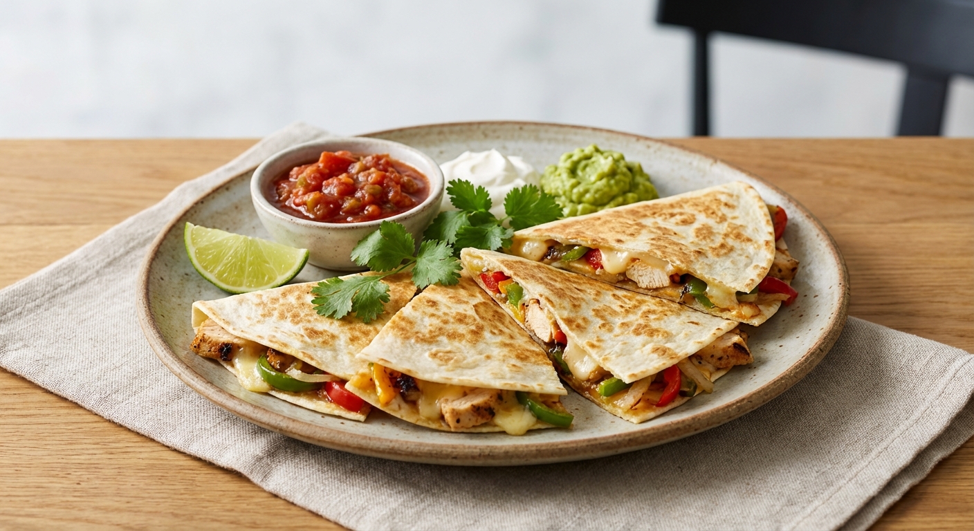 Chicken Quesadilla with Salsa