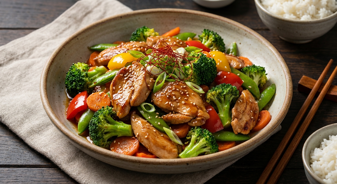 Savory Chicken and Vegetable Stir-Fry - Delicious Homemade Recipe