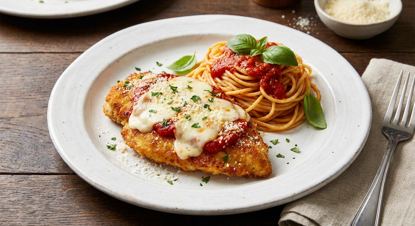Chicken Parmesan with Spaghetti