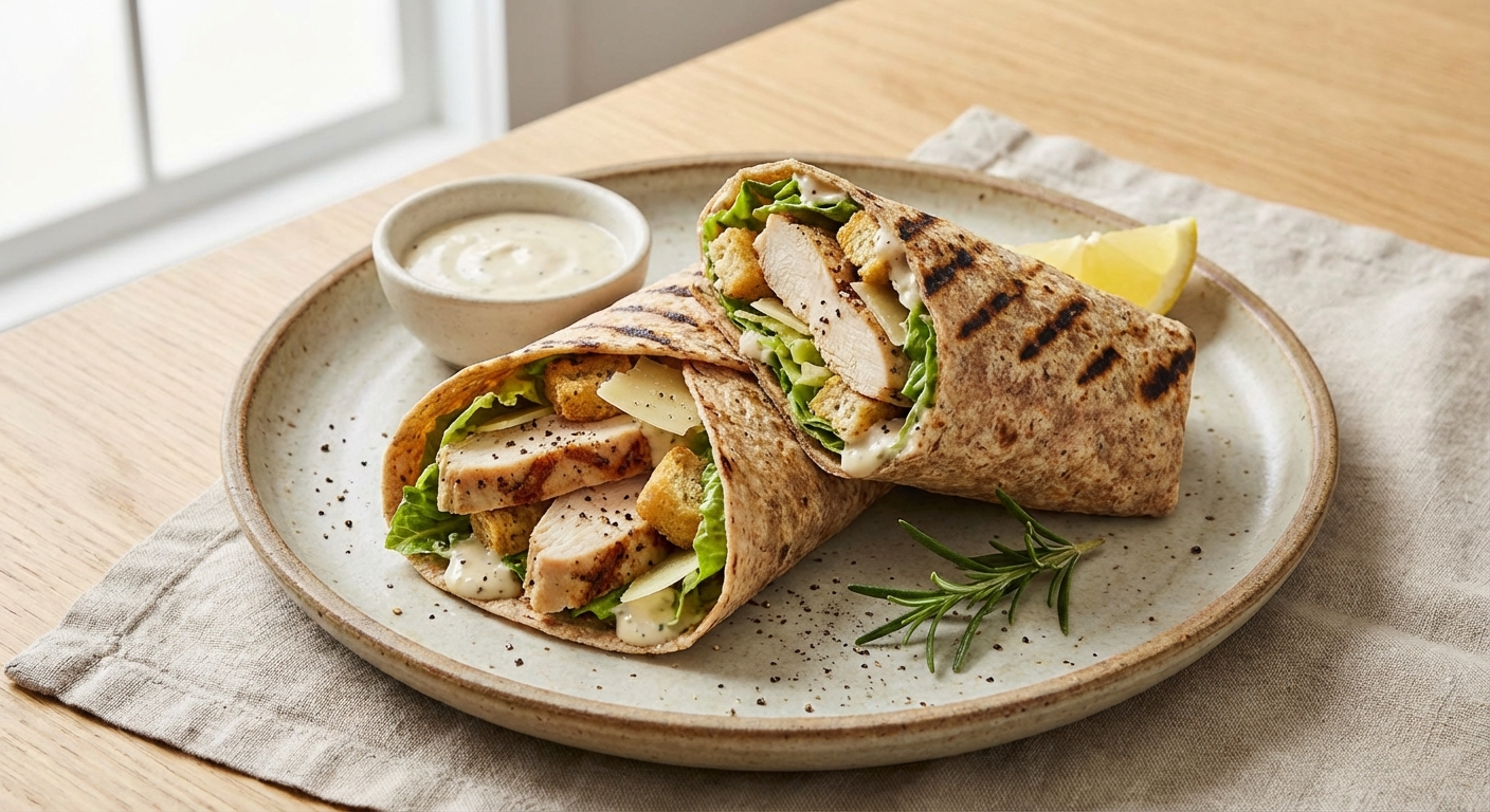 Grilled Chicken Caesar Wrap (Whole Wheat)