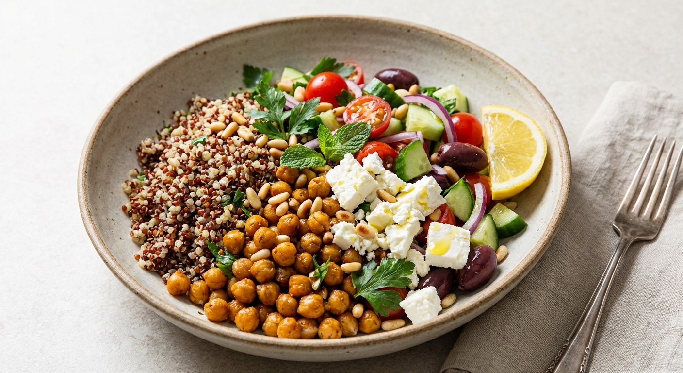 Quinoa & Chickpea Salad with Feta