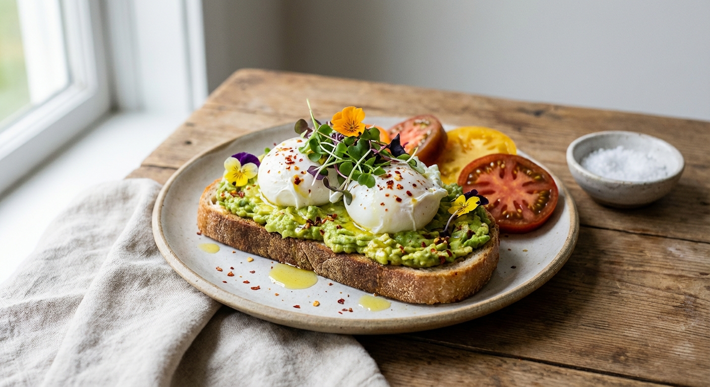 Avocado Toast with Poached Eggs