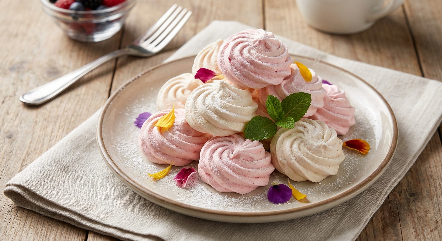 Sweet Sugar Meringue Cookies