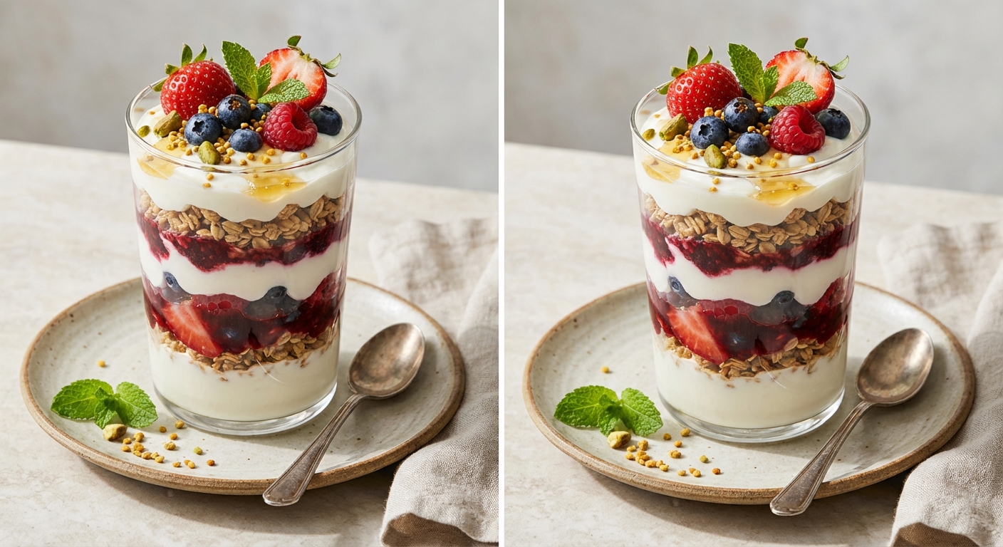 Greek Yogurt Oat & Berry Parfait