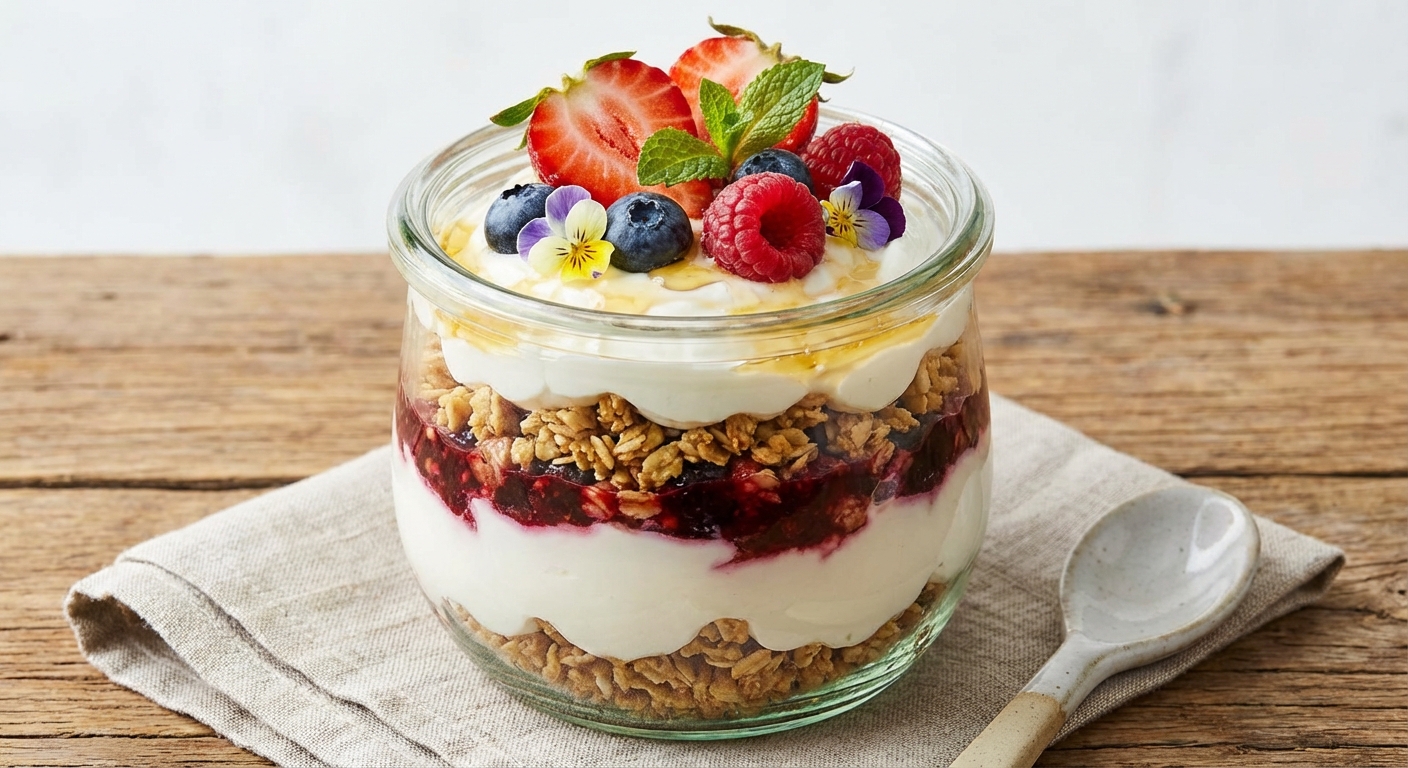 Greek Yogurt & Berry Granola Parfait