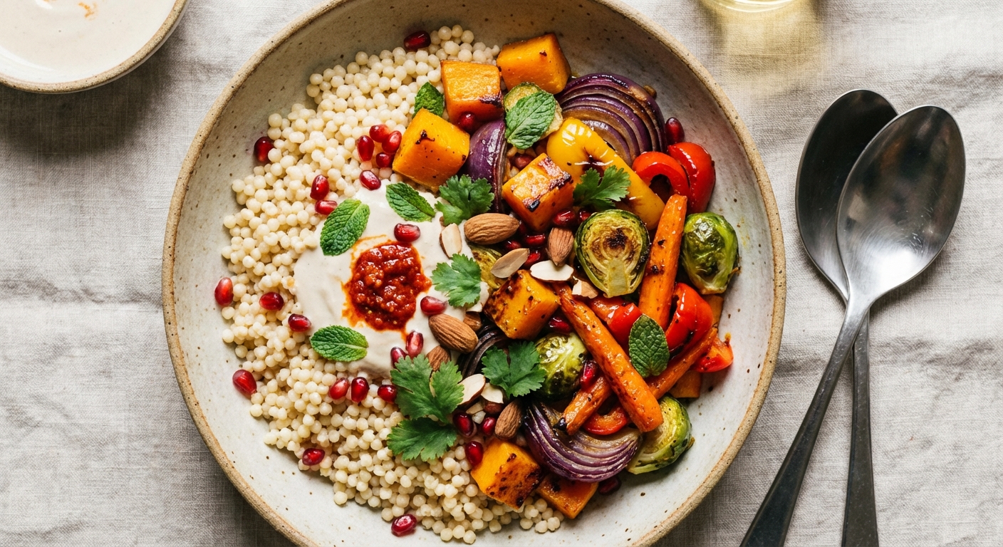 Couscous and Roasted Vegetable Bowl