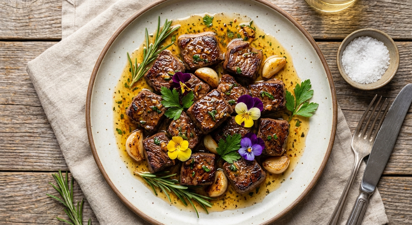 Garlic Butter Steak Bites