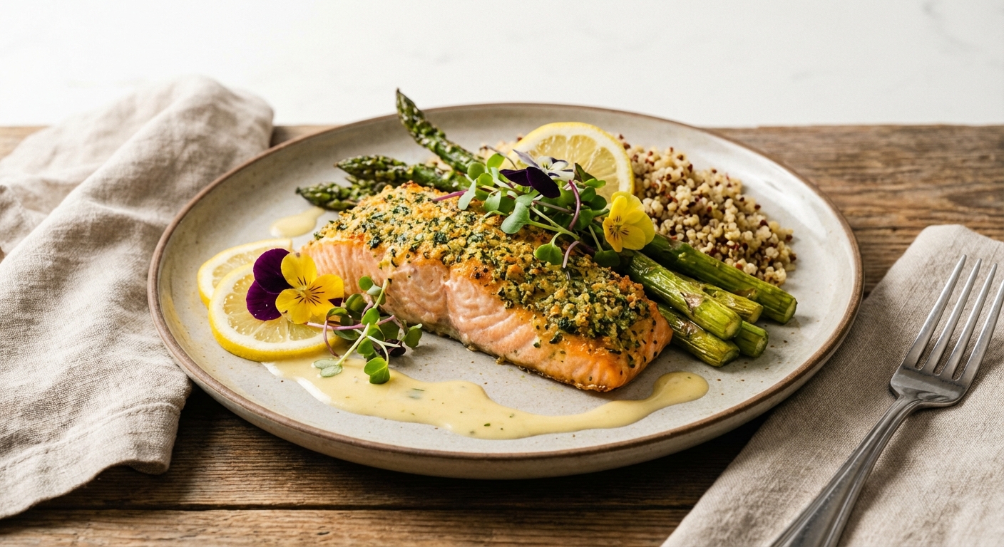 Baked Salmon with Asparagus