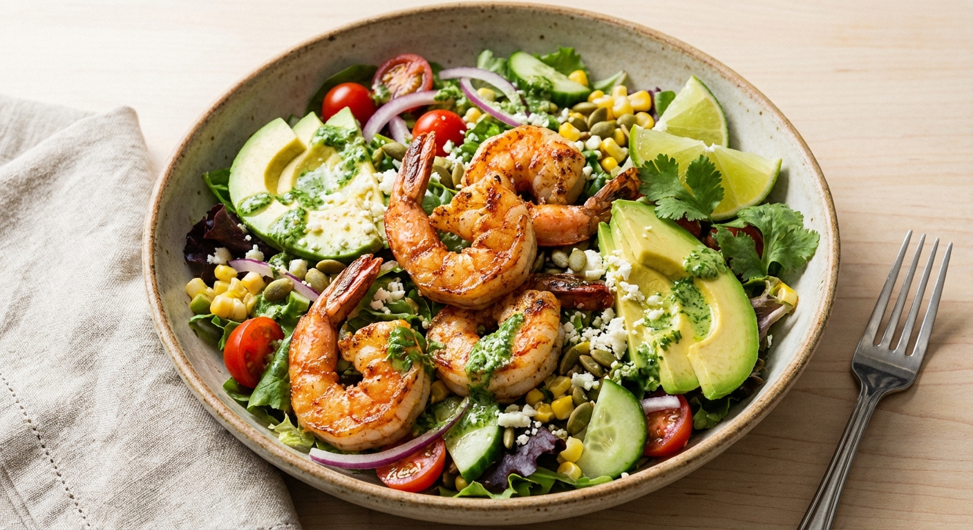 Shrimp & Avocado Cilantro-Lime Salad