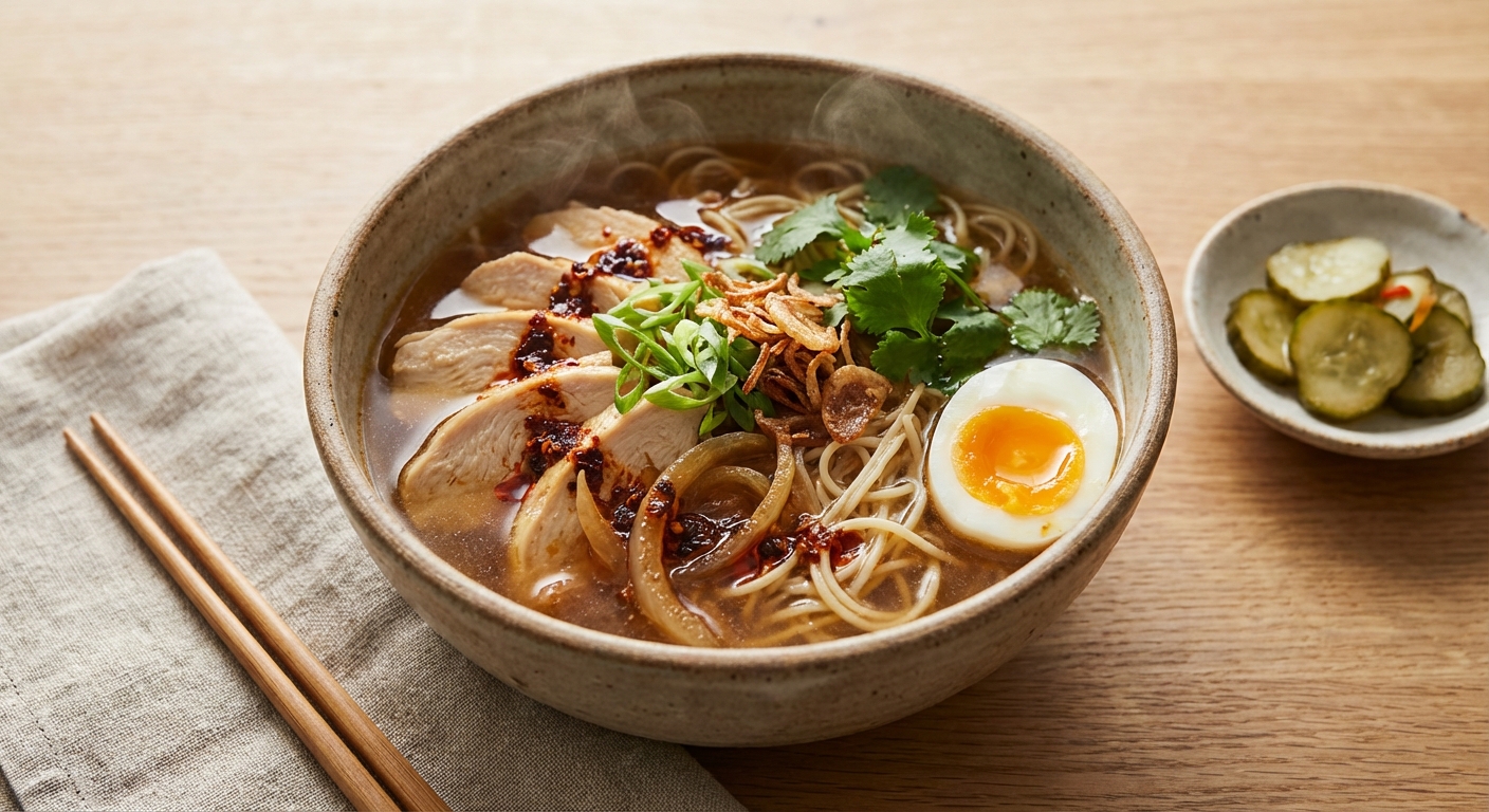 Asian Chicken and Onion Soup