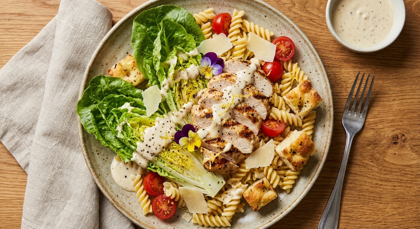 Chicken Caesar Pasta Salad