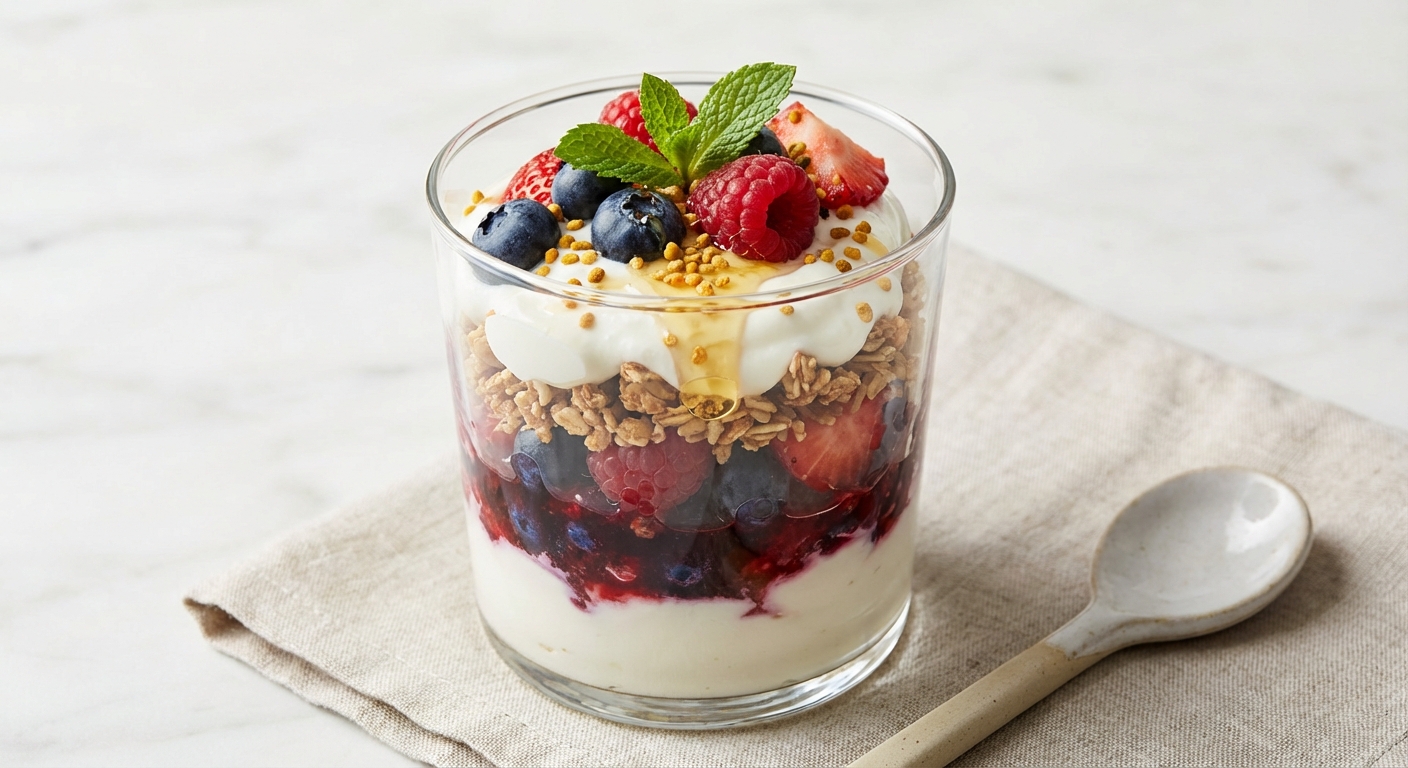 Greek Yogurt Berry Parfait with Granola