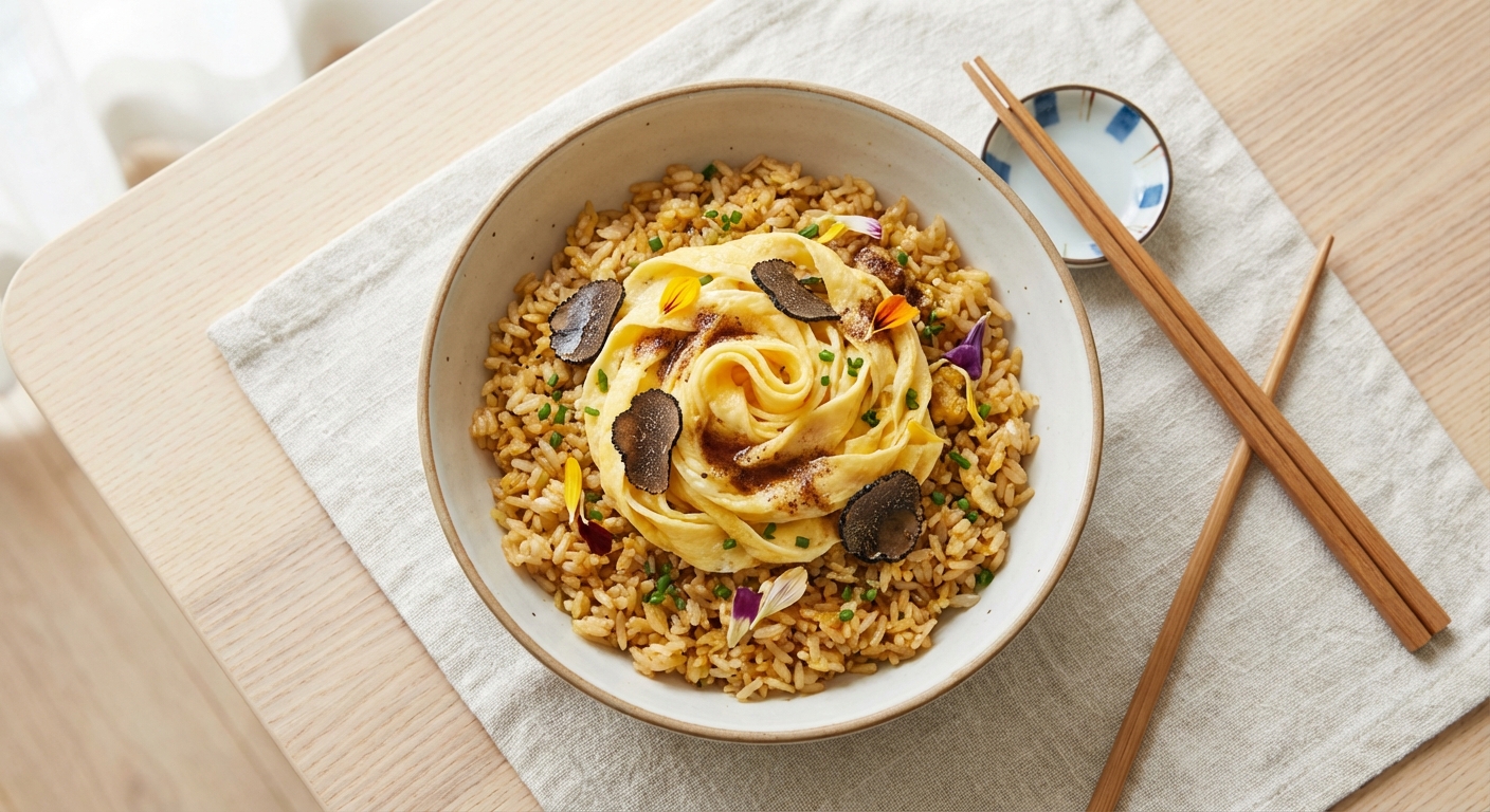 Butter‑Silk Egg Fried Rice (Asian‑French Fusion)