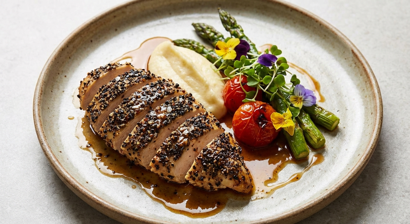 Pepper-Crusted Chicken Breast