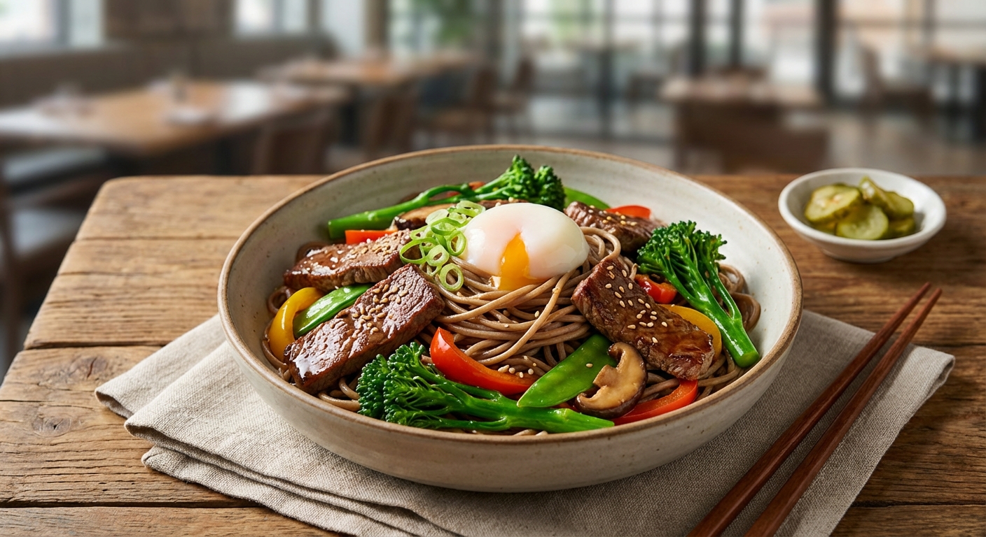 Beef & Vegetable Soba Noodle Stir-Fry