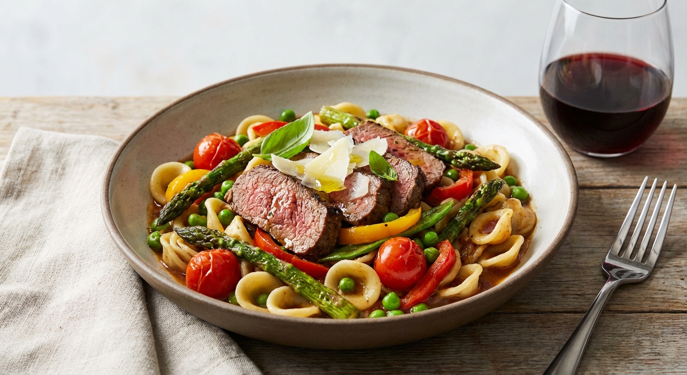 Beef and Vegetable Pasta Medley