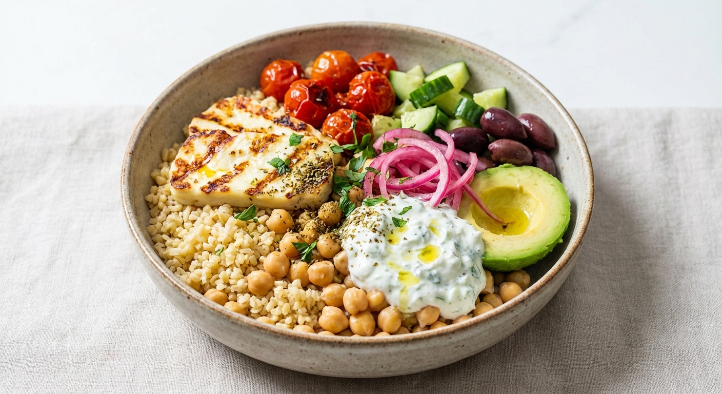 Mediterranean Bulgur & Chickpea Grain Bowl