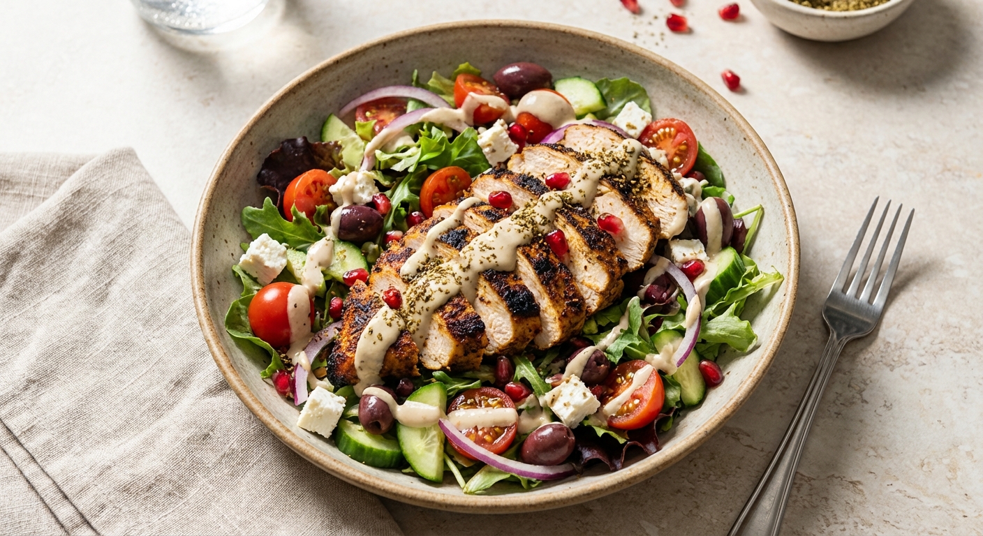 Grilled Chicken Shawarma Salad