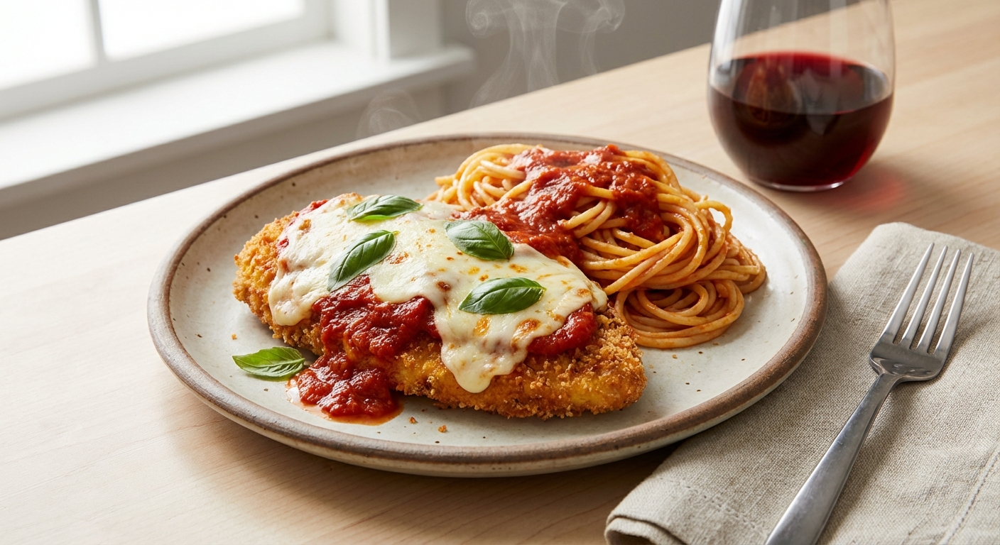 Chicken Parmesan with Spaghetti