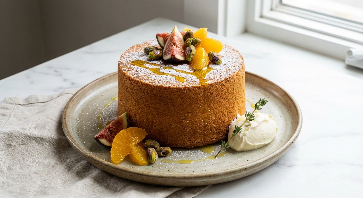 Olive Oil Genoise-Style Sponge Cake