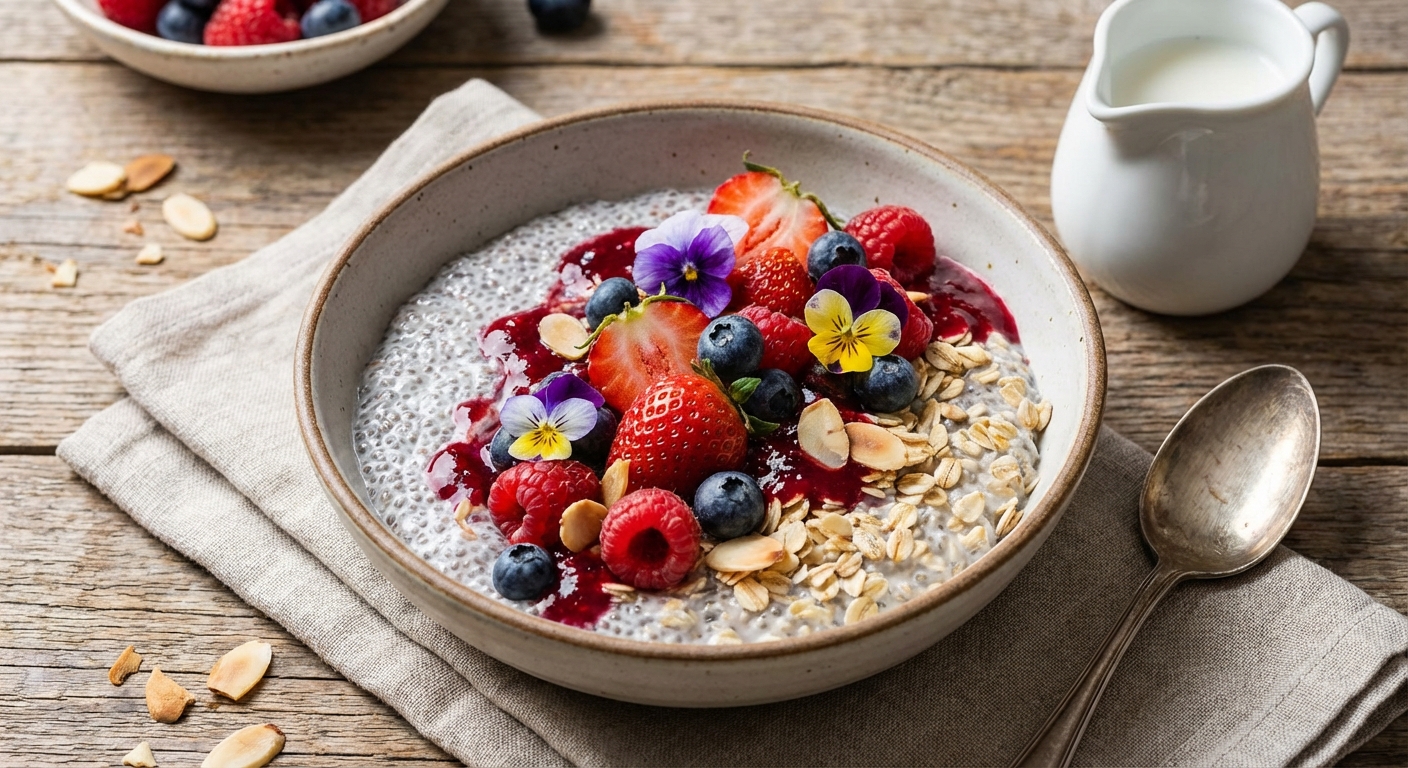 Berry-Chia Overnight Oats