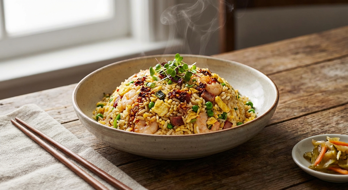 Restaurant-Style Egg Fried Rice (Wok-Hei at Home)