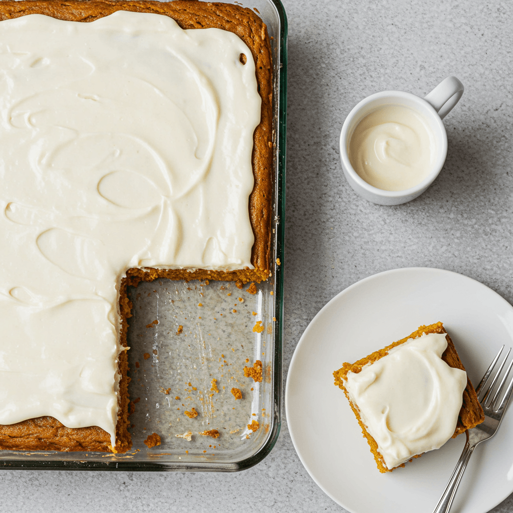 Pumpkin Bars with Cream Cheese Icing - Delicious Homemade Recipe